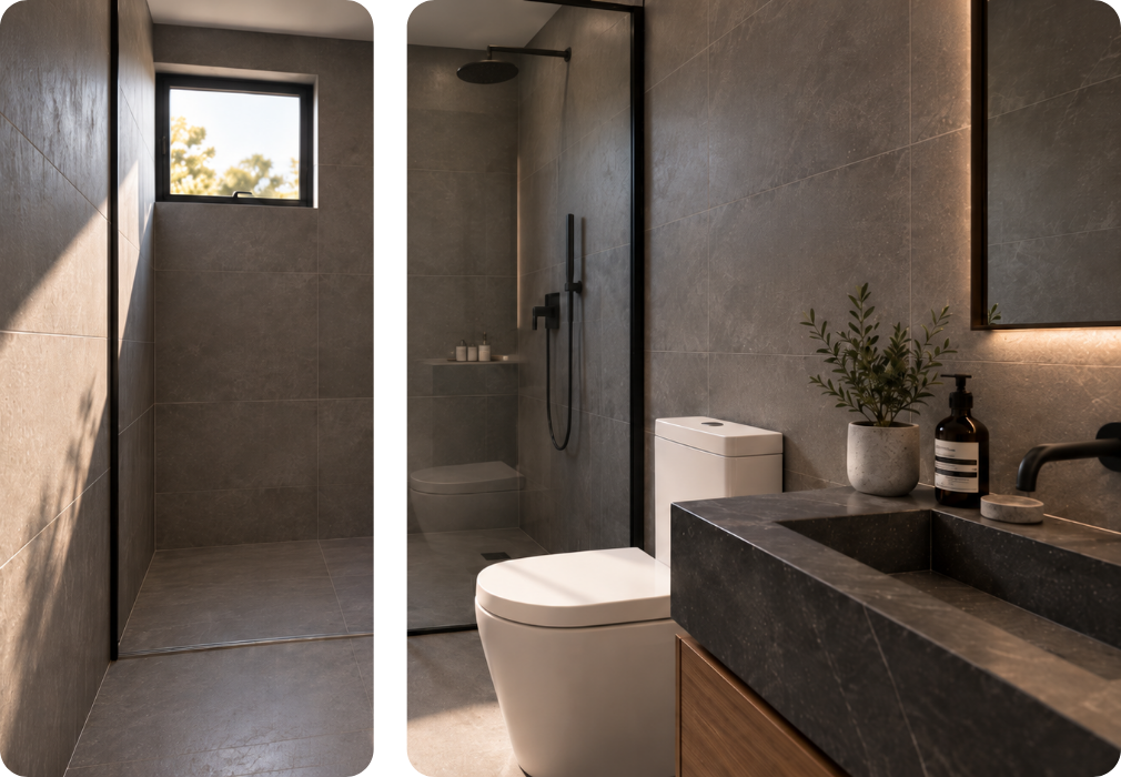 Comodidad superior con baños independientes para cada área