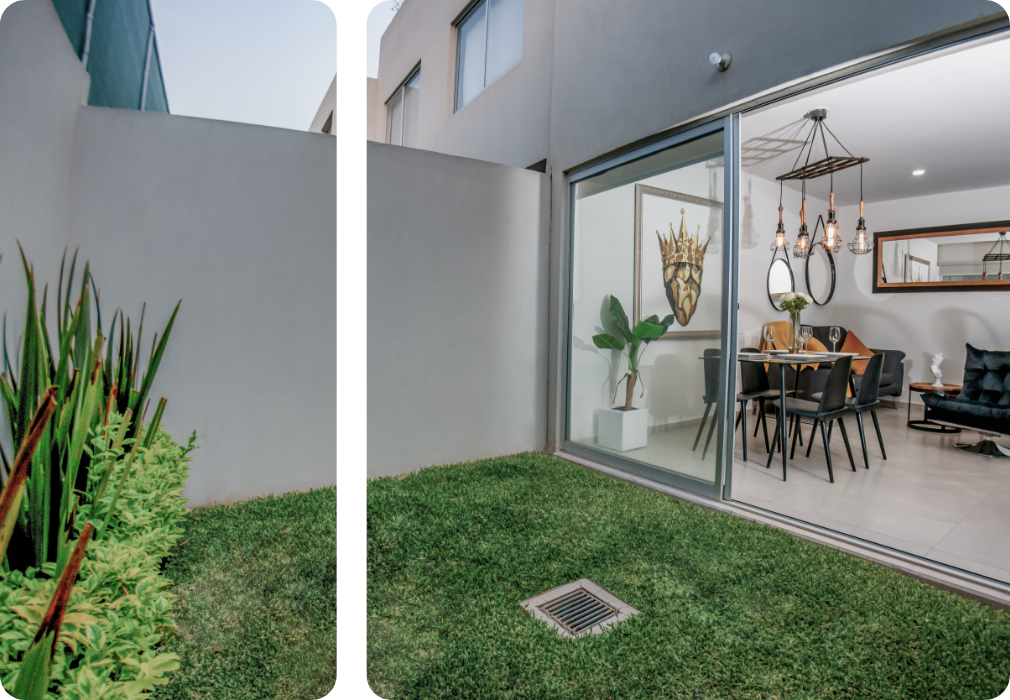 Un jardín que extiende la vida social de tu casa