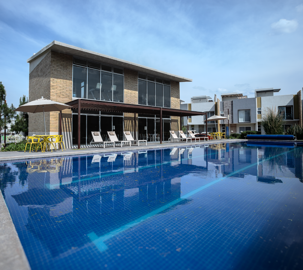 Casa club y alberca para disfrutar más cerca de casa