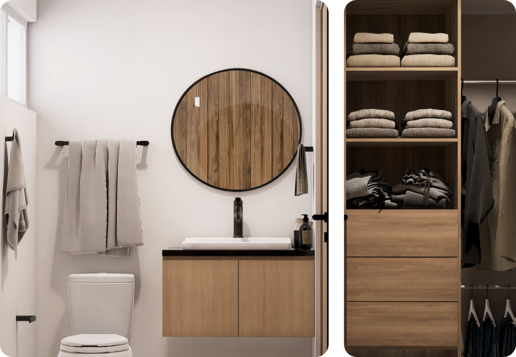 Walk-in closet para que el orden deje de competir con el descanso