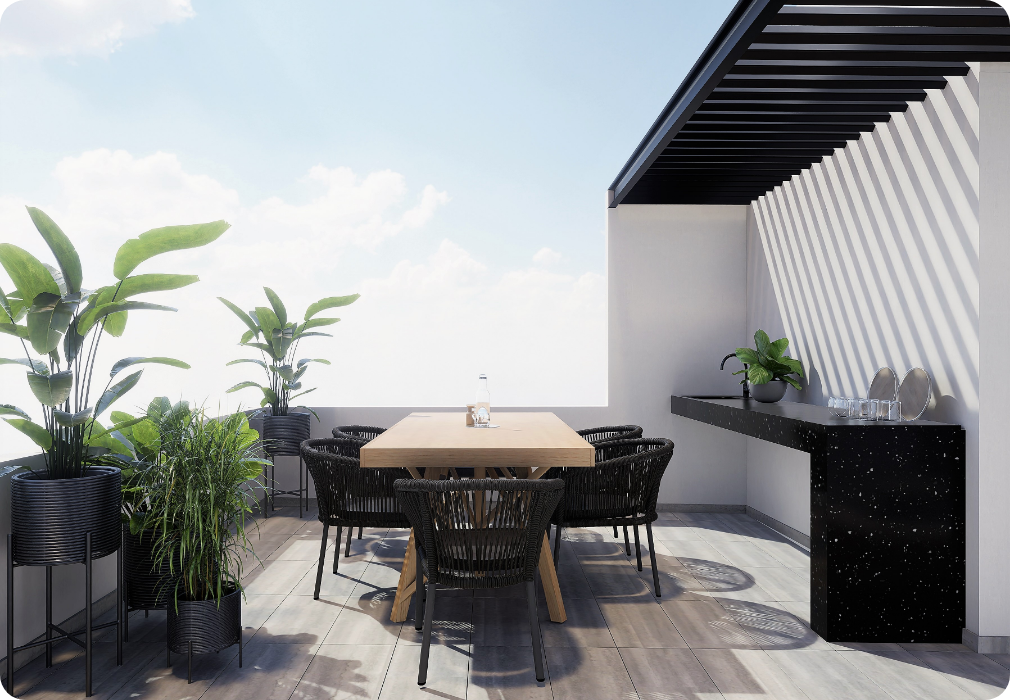Un roof garden que sí cambia lo que puedes hacer en casa